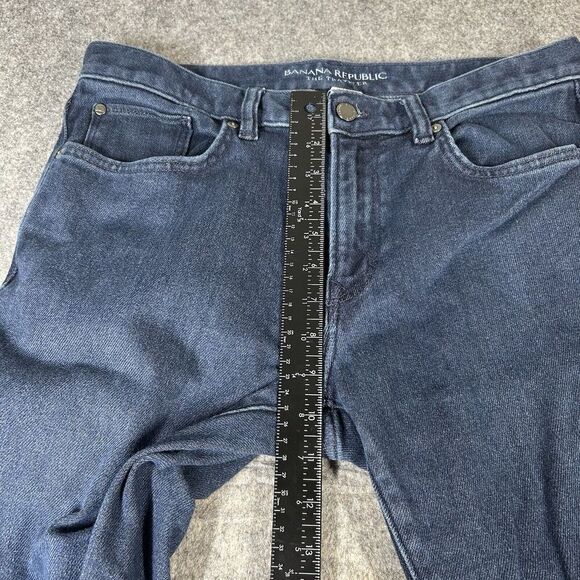 Banana Republic Traveler Jeans Mens 32X32 Slim Fit Medium Wash Denim Stretch - Picture 3 of 11